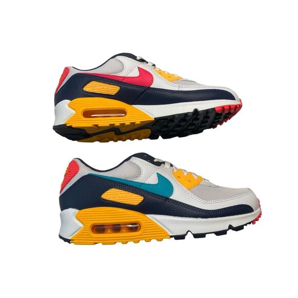 NIB Nike Unisex US 9 Air Max 90 HF4860-100 Round Toe Lace Up Sneaker Shoes - Picture 3 of 14